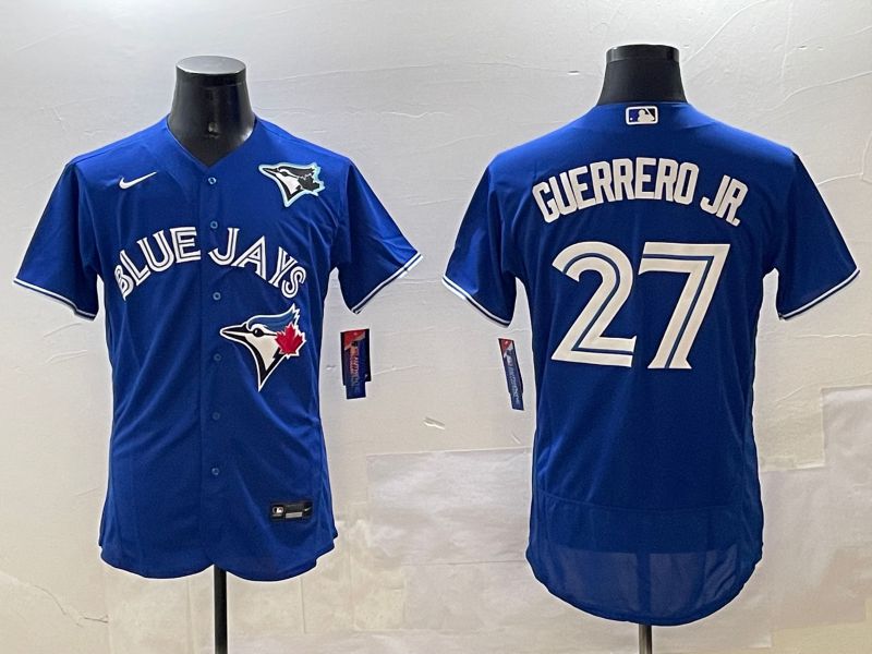 Men Toronto Blue Jays #27 Guerrero jr Blue Elite 2025 Nike MLB Jersey style 3->toronto blue jays->MLB Jersey